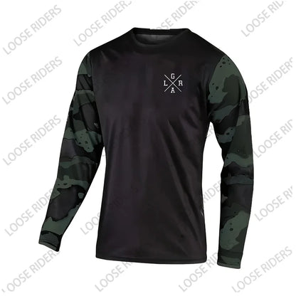 Loose Rider Men's MTB Shirt Off-Road Endurance Motorcycle Downhill Jersey BMX Mountain Bike Long-Sleeved Jersey