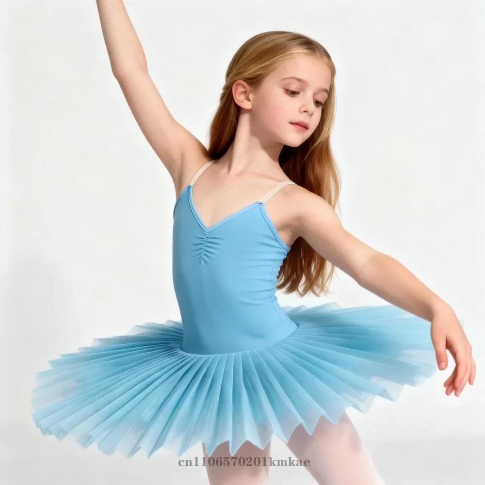 White Pink Ballet Tutu Skirt Swan Lake Ballet Dress Children's Performance Costume Kids Belly Dance Clothing Stage