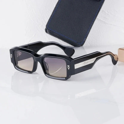 Handmade Thick Acetate Classical Sunglasses Rectangle Luxury Brand Design Style Top Quality Patchwork UV400 Unisex Gafas