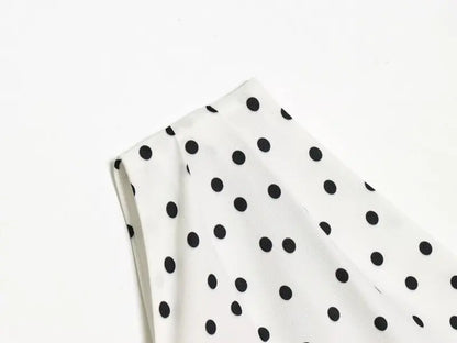 Women One Shoulder Sleeveless Polka Dot Mini Dress Ruched Waist Ruffle Hem Elegant Casual Party Short Dress Spring Summer