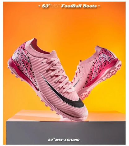 New Men Professional Unisex Soccer Shoes Sport Ultra-light Football Boots Cleats Grass Non-slip Training Match FG/TF