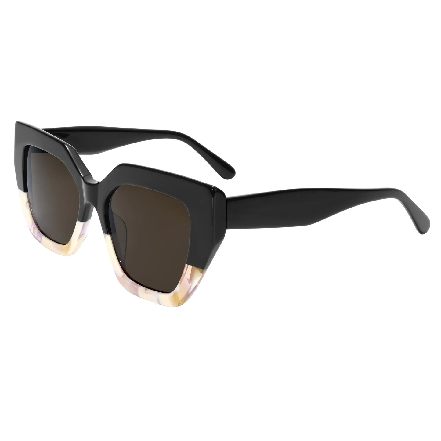 Retro Sunglasses for All Asymmetric Square Frame UV400 Lens  Women Polarized UniversalFashion Lightweight Crafted
