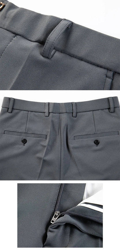 Men Suit Pants Dress Pantalone Hombre Stretch Slim Formal Trousers Calça Masculina Solid Color Casual Pants Fashion Men Clothing