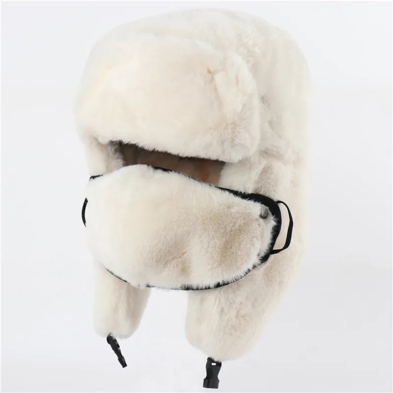 Army Military Soviet CCCP Ushanka Men&Women Winter Earflap Bomber Hat Warm Faux Fur Windproof Thermal hat Snow ski Caps