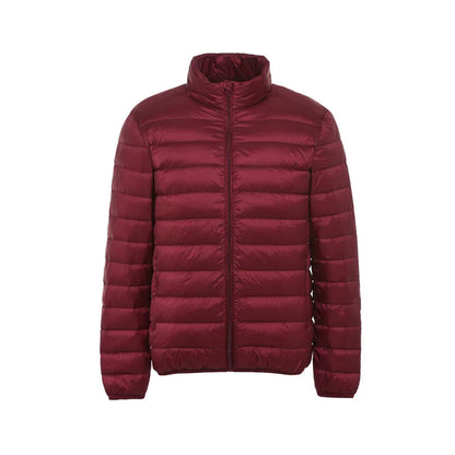 2025 0-10℃ Autumn Fashion Men's Ultra Light Duck Down Jackets Winter Feather Padded Puffy Coat Portable Warm Quilted Outerwear