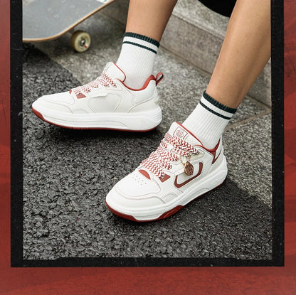 Men Board Shoes Synthetic Leather Upper Comfort Chunky Anti-slip Durable Commuter Sneakers Male 672616614
