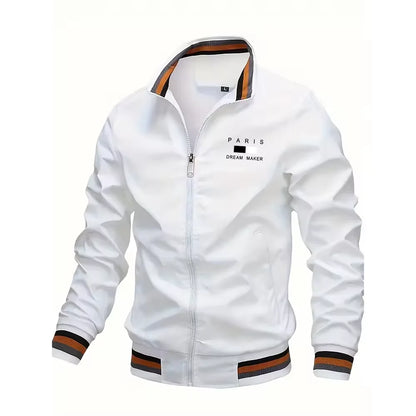 Spring Autumn Men's Jackets Oversized Stand Collar Zipper Outdoor Coat Tops Baseball Bomber Varsity Jackets Man Designer Clothes