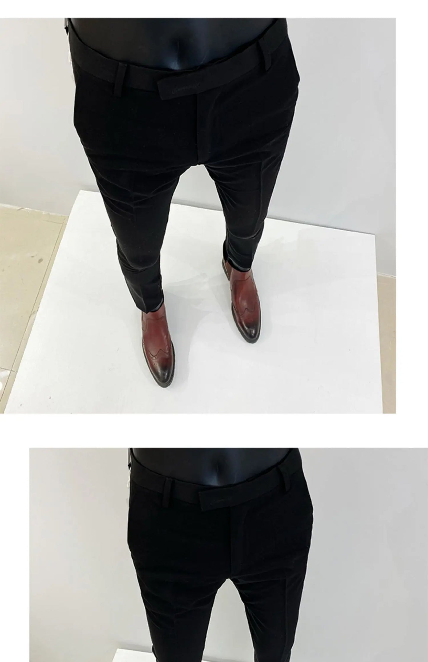 2025 Spring and Summer New Men's Casual Business Dress Pants Fashion Social Solid Wedding Party Suit Pants Slim Fit Suit Pants
