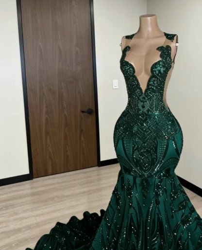 Sparkly New Design Red Diamonds Prom Dress 2026 Sequins Gown Bead Crystal Rhinestones Wedding Birthday Party Dress Customized