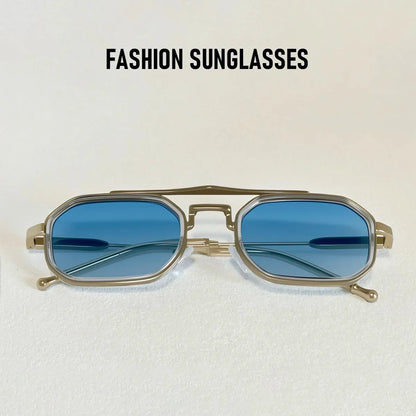 UV400 Protection Square Sunglass Men Vintage Steampunk Sunglasses Women Woman Luxury Fashion Glasses Gafas De Sol Hombre Okulary