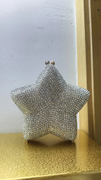 New Rhinestone Clutch Purse Women Elegant Wedding Party Bride Bag Prom Evening Handbag Sparkly Crystal Diamond Birthday Gift