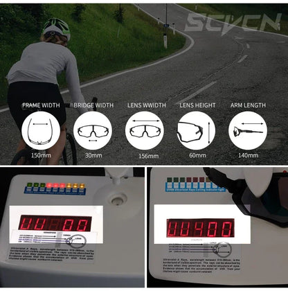 New Style Sunglasses Photochromic Sport Cycling Glasses Bicycle Eyewear Mountain Bike Cycl Goggles UV400 MTB Road for Men
