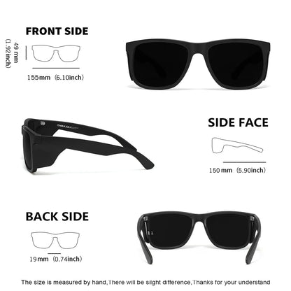 Extra Large Z87 Safety Sunglasses for Big Heads Men Women TR90 Oversized Side Shields Wrap Sun Glasses UV400 8806S
