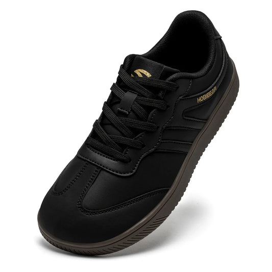 Unisex Wide Toe Shoes Artificial Leather Sneakers Casual Lace Up Retro Fashion Shoes for Women Men