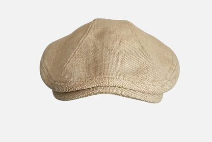 Big Size Summer Linen Solid Newsboy Caps Men and Women Painter Beret Hats Adult Casual Ventilate Sunprotection Advancing Hat