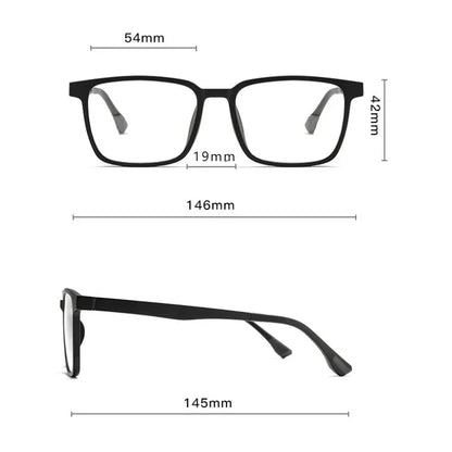 Flip-up Magnetic Clip-on Prescription Glasses Men Women TR90 Polarised Myopia Sunglasses Night Vision Reading Glasses 2191