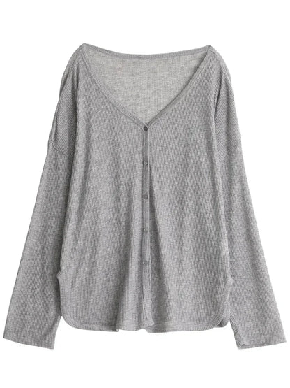 Women's Cardigan New V-neck Long Sleeved Female Shirt Female Jumpers Sun Protection Woman Top Spring Summer 2026