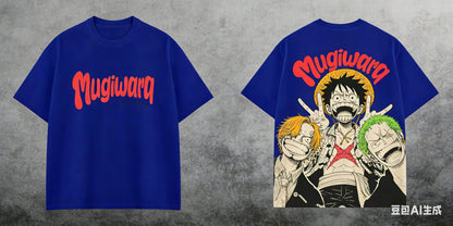 2026 One Piece Men's T-shirt Monkey D. Luffy Roronoa Zoro Sanji Anime Tee Summer and Spring Boy's Short Sleeves Parent-child Y2k