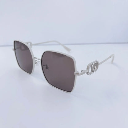 2025 New Fashion Metal Square Polarized Sun Glasses Women Luxury Diamond UV400 Sunglasses Ladies Oversized Eyewears Gafas De Sol