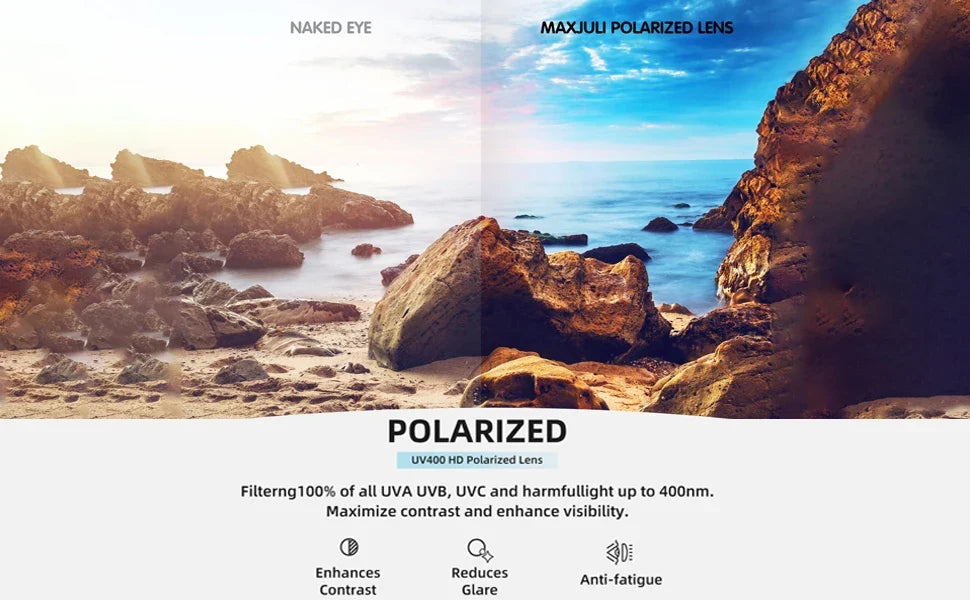 Polarized Sunglasses for Men and Women, Driving Cycling Running UV400 Protection Sun Glasses 8120