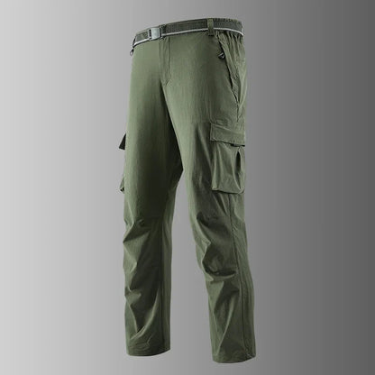 Big Size 8XL Men's Cargo Pant Straight Leg Fishing Trouser Male Multi Pocket Ice Silk Lightweight Thin Breathable Quick Dry Plus