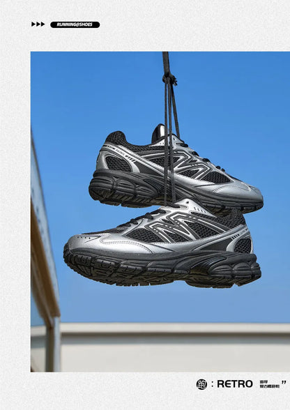 Jogging Shoes Retro Casual Mesh Sneakers Breathable Sports Running Shoes for for Men and Women Soft Shock Absorbing