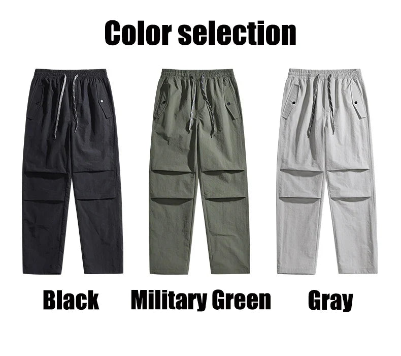 Summer Women Pant Outdoor Waterproof Hiking Pant Men Windproof Pant Adjustable Cuffs Cargo Trousers Lightweight Fishing Trousers