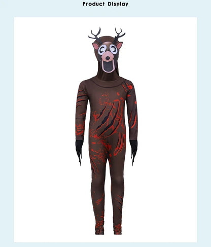 Hot 99 Nights In The Forest Deer costume Owl Cosplay Outfit Halloween Costume for Kid Nightmare Reindeer Christmas Gift