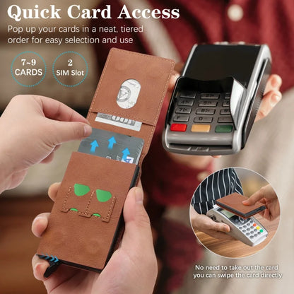 Magnetic Wallet Phone Case for iPhone 13 14 15 16 17 Pro Max, Wireless Charging Foldable Stand, Card Holder Protective Cover