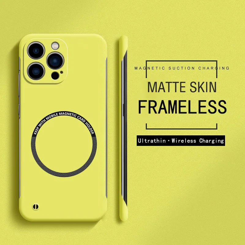 Magnetic For Magsafe Slim Case For iPhone 16 15 Pro Plus 15Pro 16Pro Max Wireless Charging Hard PC Matte Back Cover