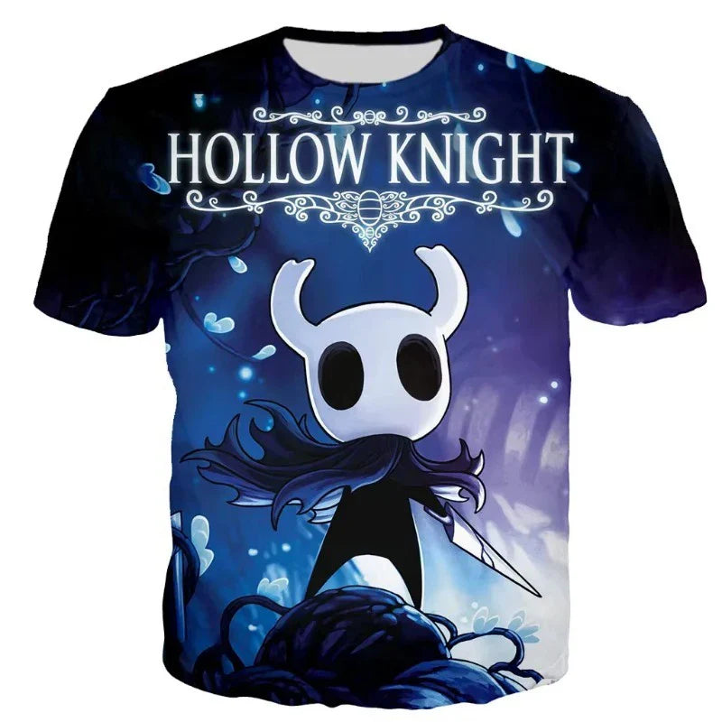 Game Hollow Knight 3D Print T-Shirts Summer Men Women Casual Fashion Oversized Short Sleeve T Shirt Male Tees Tops Man Clothing