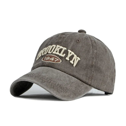 Brooklyn Alphabet Baseball Cap Men Women's Cowboy Baseball Cap Summer Cotton Hat Snapback Hip-Hop Hat Casual Gorra Hombre Visor