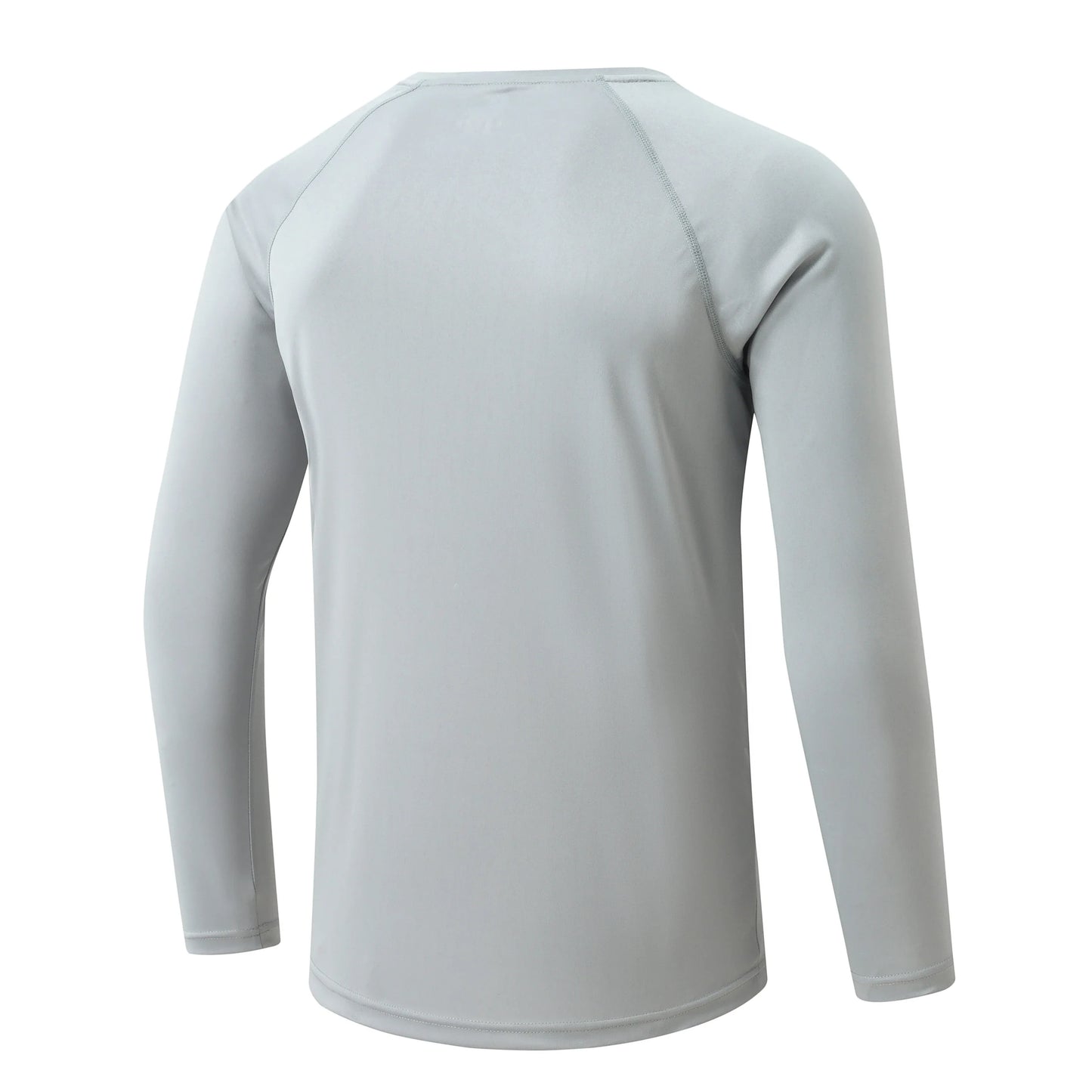 Men UPF 50+ Long Sleeve T-Shirt, Rash Guard Breathable Tops, Pullover Shirt for Sport Fishing Hiking Running Beach Surfing