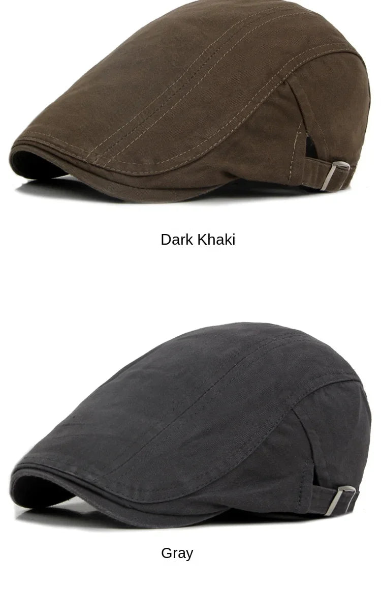 Men Women Cotton Flat Ivy Newsboy Hat Cotton Gatsby Cabbie Cap Fashion Vintage Kpop Headwear Adjustable