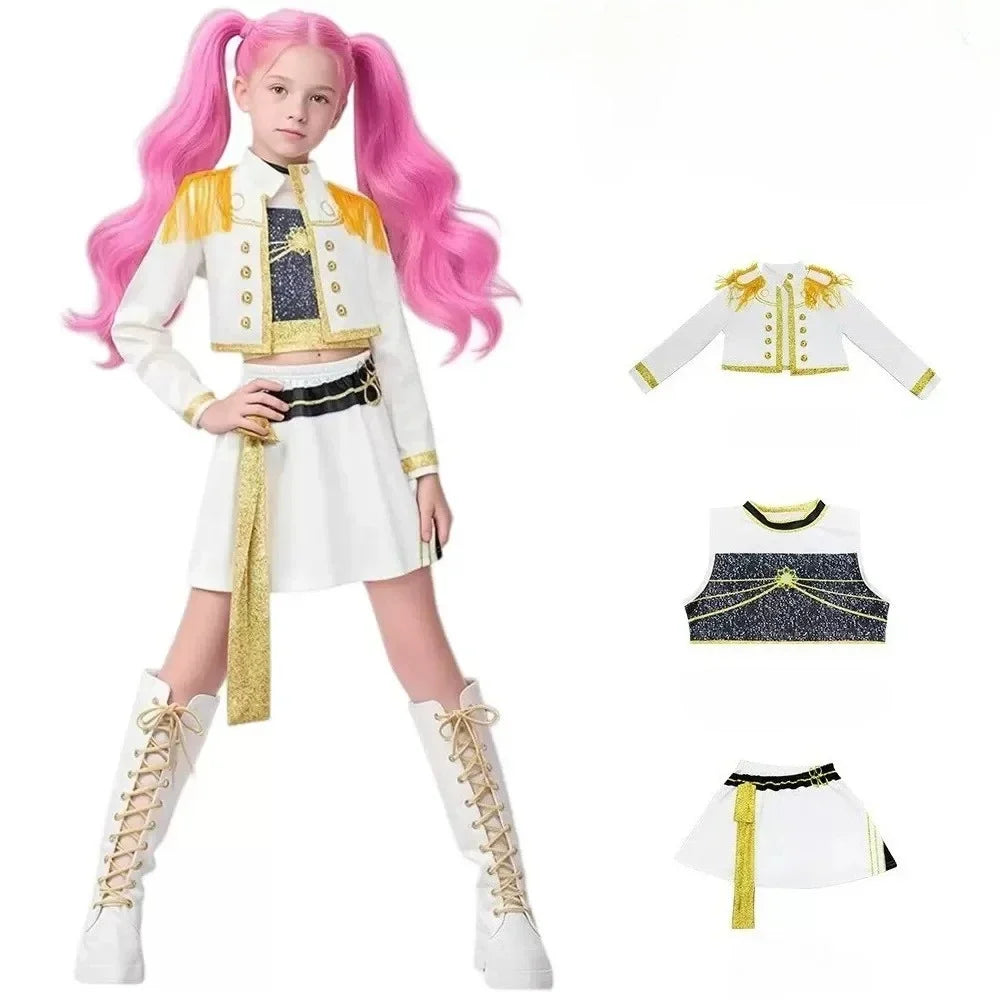 Mira Cosplay Costume kpop Women Girls Halloween Carnival Audlt Kids Child Party Role Playing Outfits