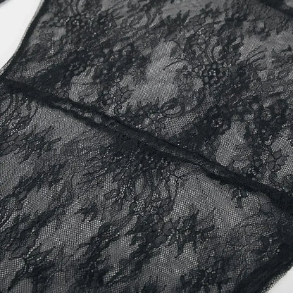 Evening Party Dress Lace Dress High Street Style Black Black Lace Dress Brand New Condition Fashion All-match Dress