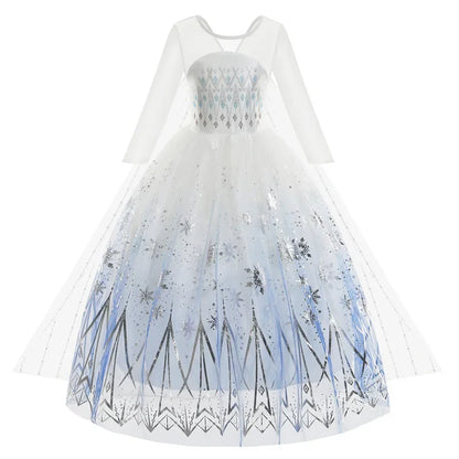 Frozen Snow Queen Elsa Anna Dresses for Girls Costumes Kids Cosplay Princess Children Gowns Clothes Party Dresses Outfits