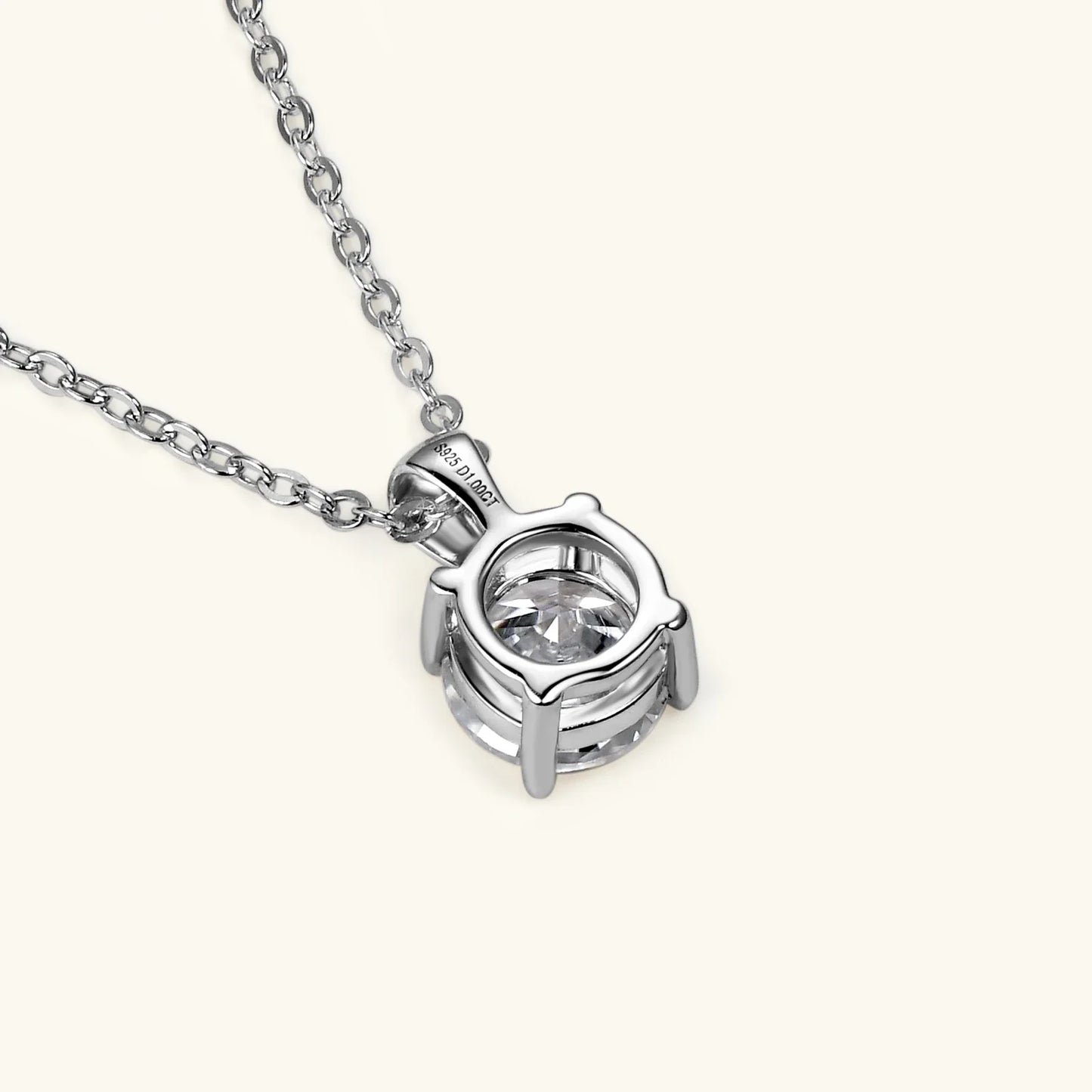 D Color 1ct Moissanite Pendant Necklace for Women 18k Gold Plated Certified Original 925 Silver Diamond Necklaces Fine Jewelry