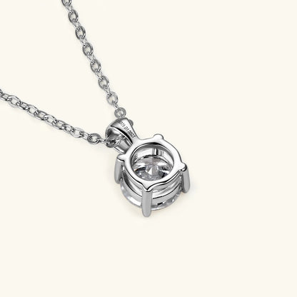 D Color 1ct Moissanite Pendant Necklace for Women 18k Gold Plated Certified Original 925 Silver Diamond Necklaces Fine Jewelry
