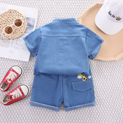 New Summer Baby Boys Clothes Suit Children Fashion Shirt Shorts 2Pcs/Sets Kids Clothing Toddler Casual Costume Infant Tracksuits