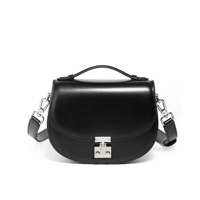Genuine leather woman bag cowhide Shoulder bag Minimalism luxury bags womans high quality 2025 ladies crossbody bag