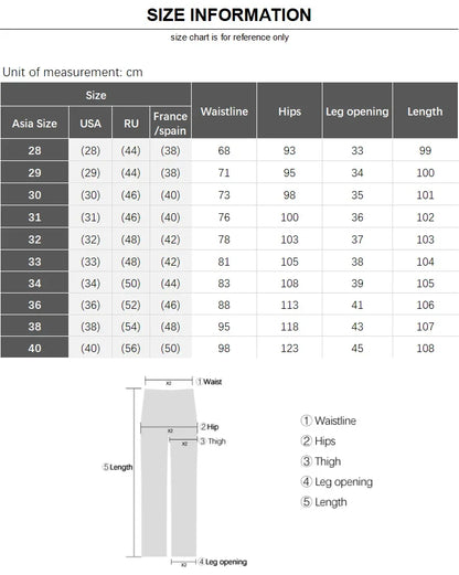 6 Pocket Design Denim Jeans Men's 2025 New High Elasticity Denim Casual Trousers Straight Male Pants Fashion Mid-waist Jeans
