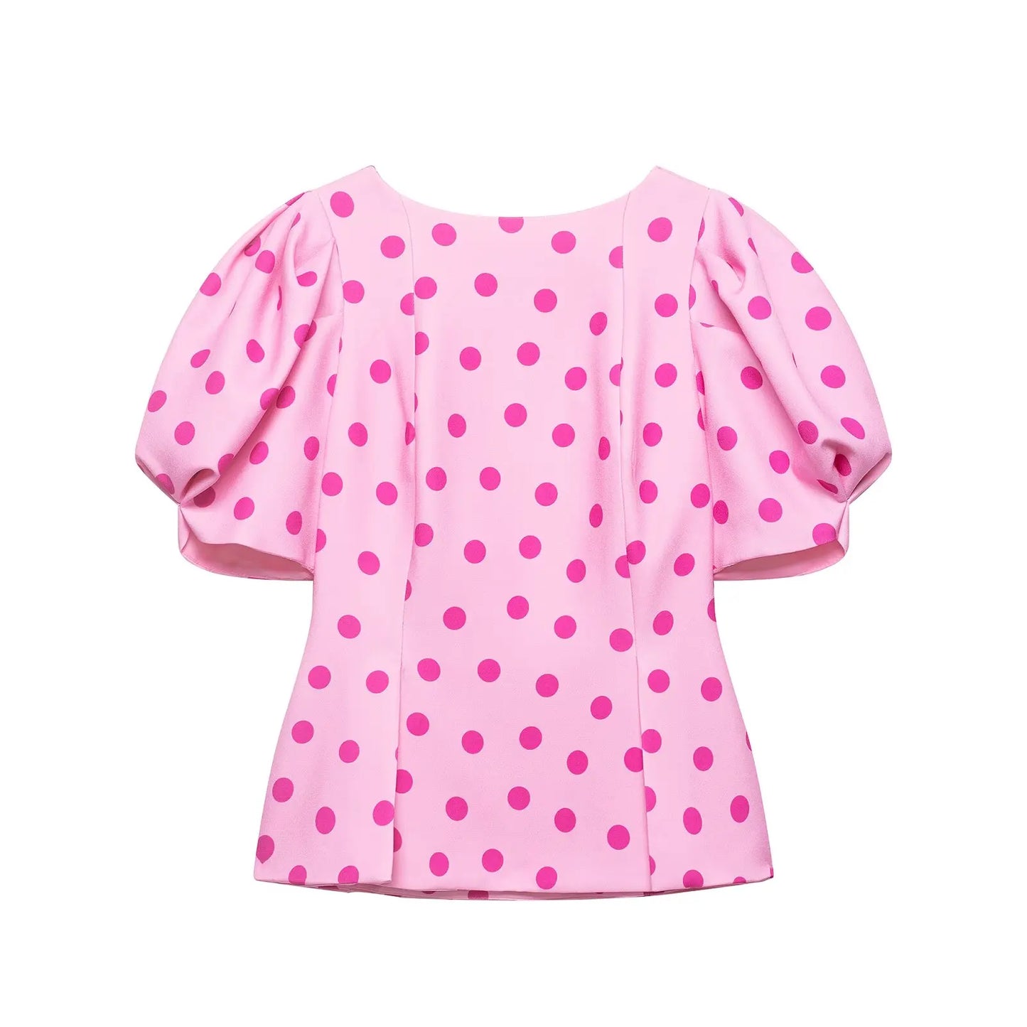 Women's Polka Dot Shirt with Ruff Sleeve New 2026 Spring Casual Button Sleeveless Women Tops Simple Lady Shirts & Blouses
