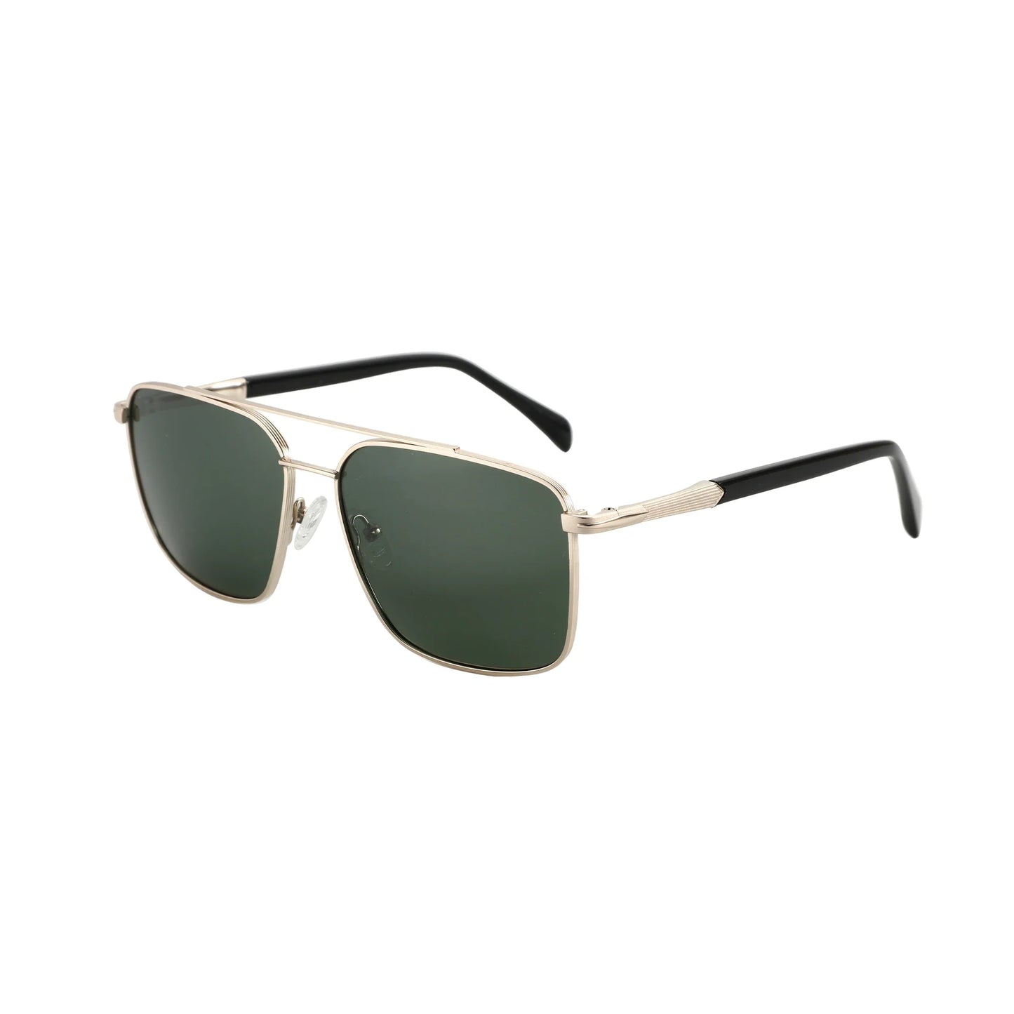 Men's Polarizing Sunglasses Double Bridge Pilot Shade High Quality Metal Sun Glasses For Fishing Driving RTM-2108