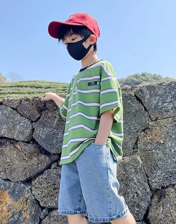 8 To 10 Year Old Boy Clothes Kids Set Junior Boys' Summer Clothing Children's Outfit 2025 Baby Boy's From 4 Years Shorts T-shirt