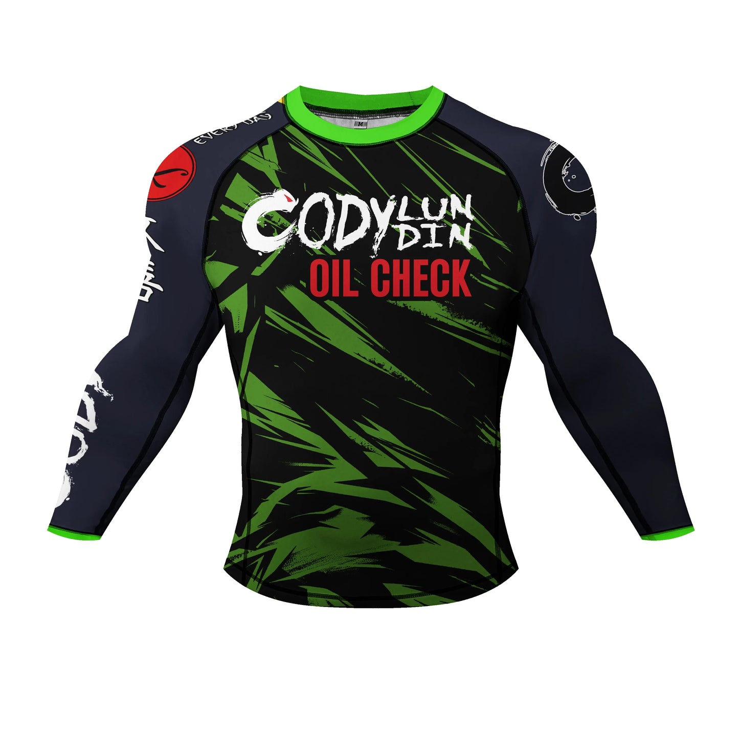 Popular Manufacturer Custom Sublimated Print Rashguard With Rubber Banding Hem Long Sleeves UV Sportswear Men Sport Gym T shirt