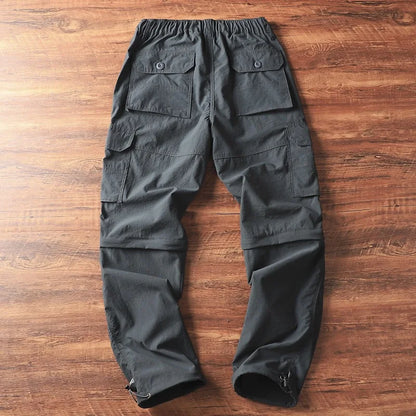 Men's Lightweight Cargo Pants Straight Casual Sport Shorts Summer Quick Drying Breathable Outdoor Fishing Hiking Climbing Pants