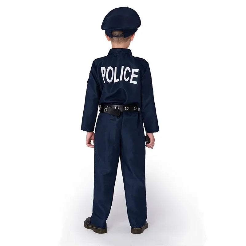 New Year's Dress Up America Police Costume for Kids - Police Officer Costume for Boys - Cop Uniform Set with Accessories