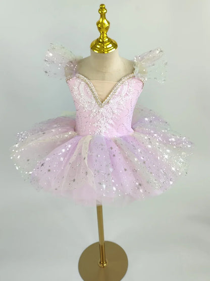 Summer Ballet Skirt Girl Dress Kids Outfit Vestidos Tutu Girls Dresses Dance Costume Baby Clothing Ballerine Children's Day