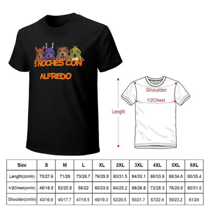5 Noche Con Alfredo T-Shirt graphic tee shirt oversized t shirt Men's t shirts